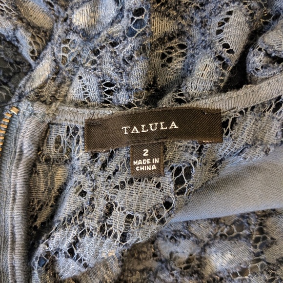 Talula Aritzia Blue Lace Dress 2 - Picture 7 of 8